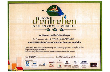 Charte d'entretien des espaces publics 